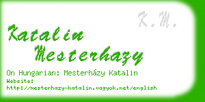 katalin mesterhazy business card